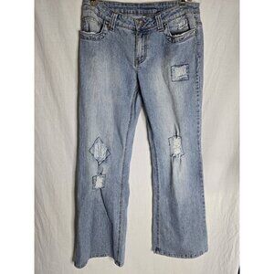 725 ORIGINALS Y2K Floral Patchwork Relaxed Jeans- Size 13 Women's
